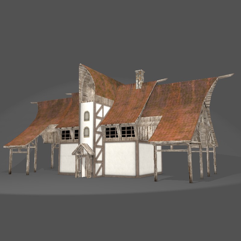 low poly house preview image 1
